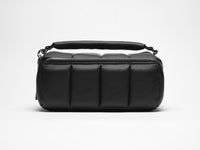 The Bigee - Large Black Quilted Makeup Bag