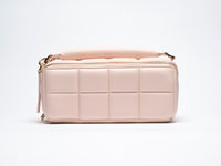 The Homee - Blush Pink Quilted Makeup Bag