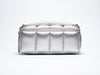 The Bigee - Large Silver Quilted Makeup Bag