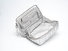 The Bigee - Large Silver Quilted Makeup Bag