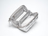 The Homee - Silver Quilted Makeup Bag