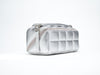 The Homee - Silver Quilted Makeup Bag