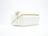 The Bigee - Large White Quilted Makeup Bag
