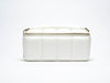 The Bigee - Large White Quilted Makeup Bag